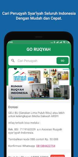 Run android online APK Go Ruqyah from MyAndroid or emulate Go Ruqyah using MyAndroid
