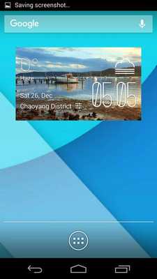 Emulate Android APK Gosford weather widget/clock