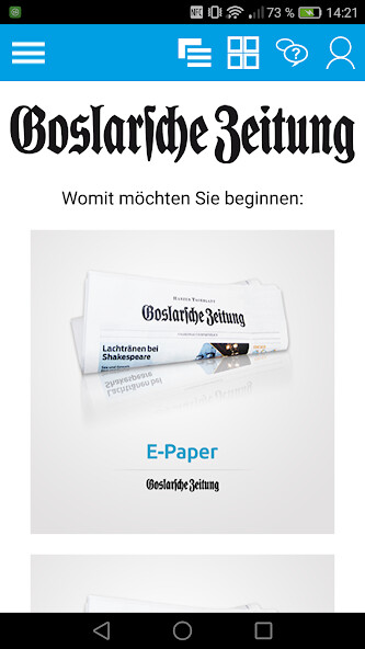 Run android online APK Goslarsche Zeitung e-Paper from MyAndroid or emulate Goslarsche Zeitung e-Paper using MyAndroid