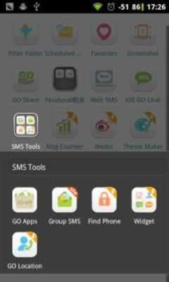 Emulate Android APK GO SMS Group sms plug-in 3