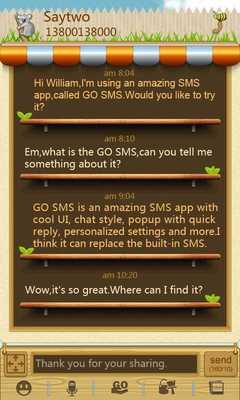 Emulate Android APK GO SMS Pro Garden Free Theme Emulate Android APK GO SMS Pro Garden Free Theme