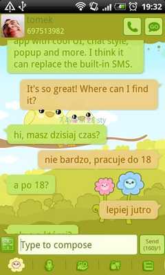 Emulate Android APK GO SMS Pro Sweet Spring Theme Emulate Android APK GO SMS Pro Sweet Spring Theme