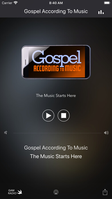 Emulate iPhone app Gospel According To Music using MyAndroid Emulate iPhone app Gospel According To Music using MyAndroid