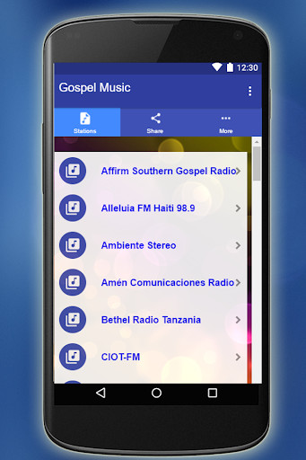 Run android online APK Gospel Music Radio-Online Americana from MyAndroid or emulate Gospel Music Radio-Online Americana using MyAndroid