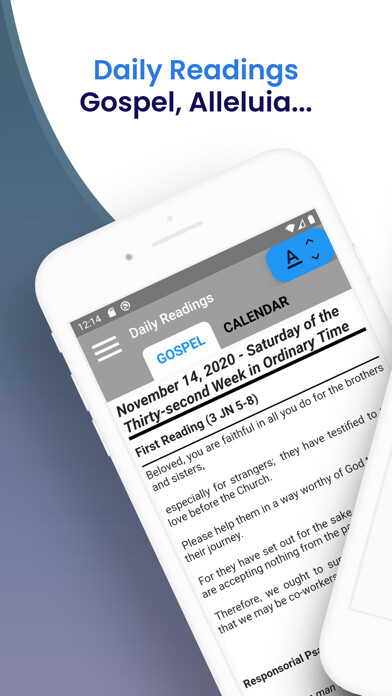 Emulate iPhone app Gospel Readings using MyAndroid