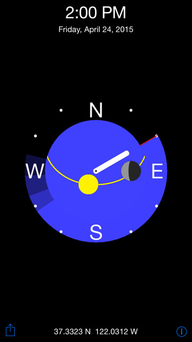 Emulate iPhone app GoSunWatch - Sunrise and Sunset Times using MyAndroid Emulate iPhone app GoSunWatch - Sunrise and Sunset Times using MyAndroid