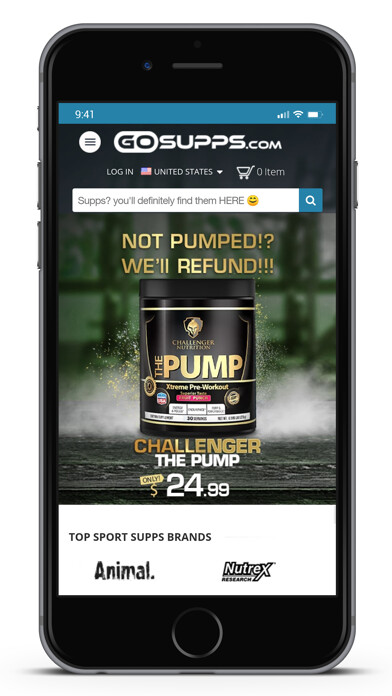 Emulate iPhone app GoSupps.com using MyAndroid Emulate iPhone app GoSupps.com using MyAndroid