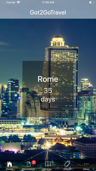 Emulate iPhone app Got2GoTravel using MyAndroid