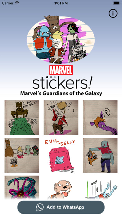 Emulate iPhone app GOTG Game Stickers using MyAndroid Emulate iPhone app GOTG Game Stickers using MyAndroid