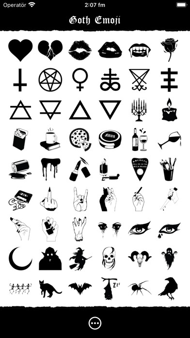 Emulate iPhone app Goth Emoji using MyAndroid