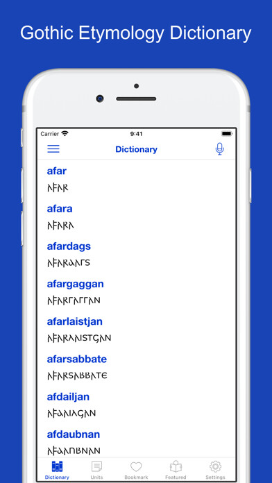 Emulate iPhone app Gothic Etymology Dictionary using MyAndroid Emulate iPhone app Gothic Etymology Dictionary using MyAndroid