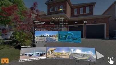 Emulate iPhone app GoThru 360 Panorama Navigator using MyAndroid