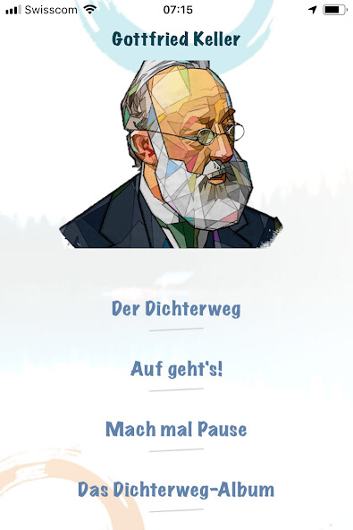 Emulate iPhone app Gottfried Keller using MyAndroid