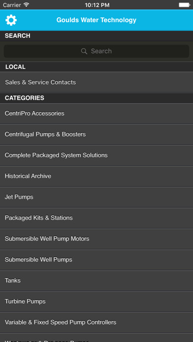 Emulate iPhone app Goulds Water Technology Catalog using MyAndroid Emulate iPhone app Goulds Water Technology Catalog using MyAndroid