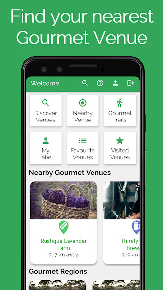 Run android online APK Gourmakers: Gourmet Travel App from MyAndroid or emulate Gourmakers: Gourmet Travel App using MyAndroid