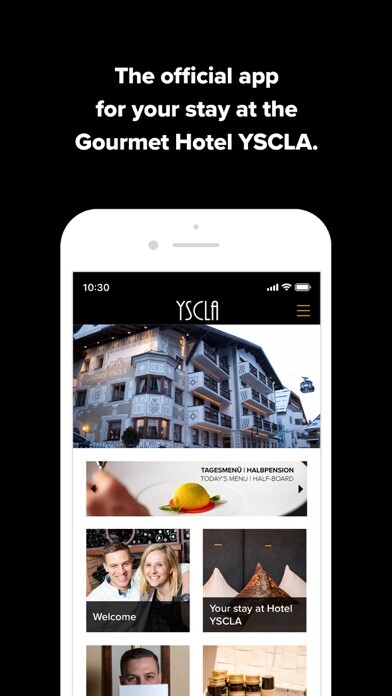 Emulate iPhone app Gourmet Hotel YSCLA using MyAndroid