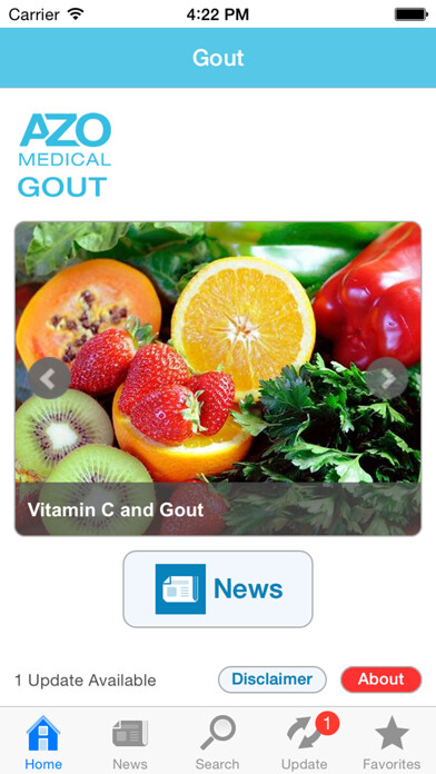 Emulate iPhone app Gout by AZoMedical using MyAndroid Emulate iPhone app Gout by AZoMedical using MyAndroid
