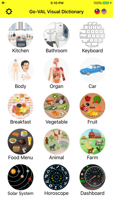 Emulate iPhone app Go-VAL Visual Dictionary using MyAndroid Emulate iPhone app Go-VAL Visual Dictionary using MyAndroid
