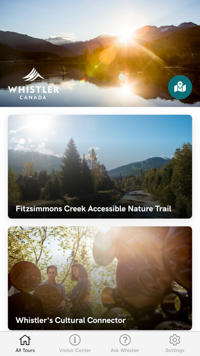 Emulate iPhone app Go Whistler Tours using MyAndroid