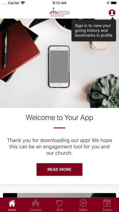 Emulate iPhone app GPChurch - MD using MyAndroid