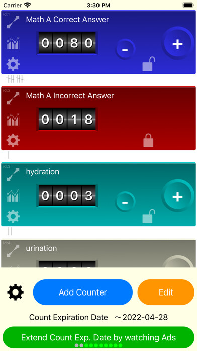 Emulate iPhone app GP Counter using MyAndroid