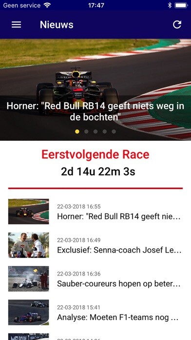 Emulate iPhone app GP Poule using MyAndroid