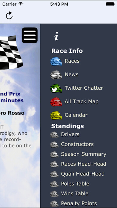 Emulate iPhone app GP Race Fan (free) using MyAndroid Emulate iPhone app GP Race Fan (free) using MyAndroid