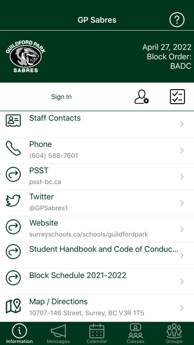 Emulate iPhone app GP Sabres using MyAndroid Emulate iPhone app GP Sabres using MyAndroid