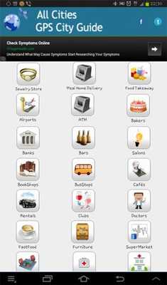 Emulate Android APK GPS All Cities City Guide