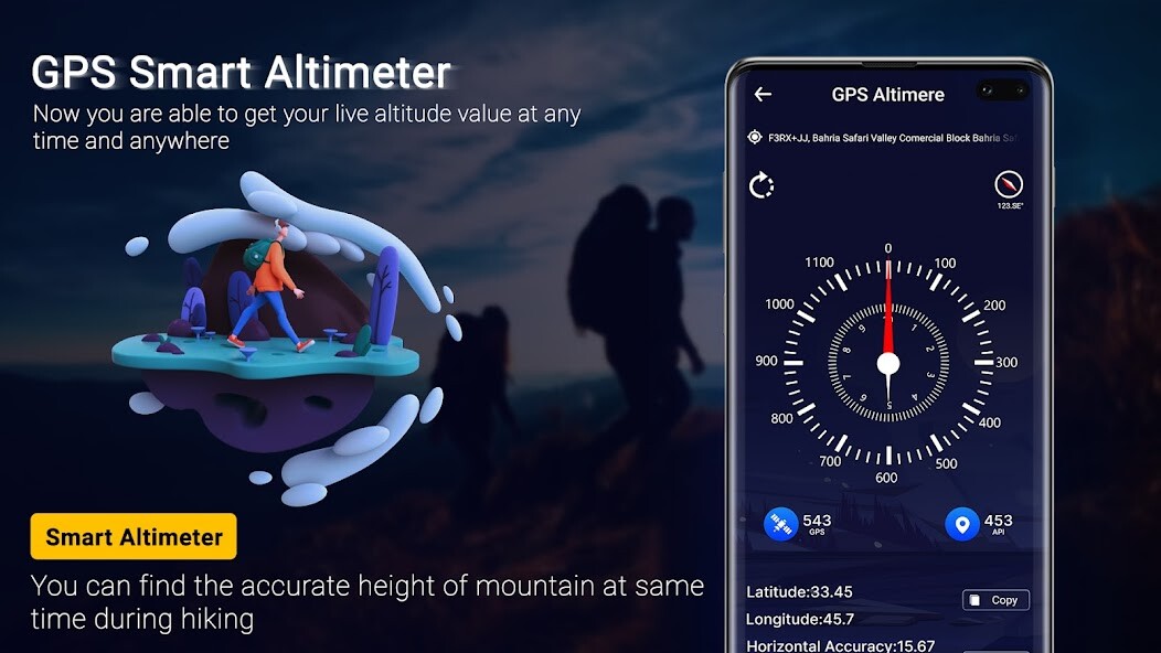 Run android online APK GPS Altitude - Smart Altimeter from MyAndroid or emulate GPS Altitude - Smart Altimeter using MyAndroid