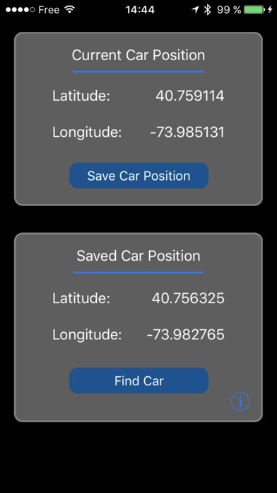 Emulate iPhone app GPS Car Finder FREE using MyAndroid
