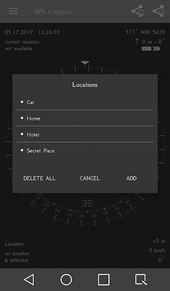 Run android online APK GPS Compass from MyAndroid or emulate GPS Compass using MyAndroid