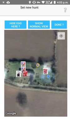 Emulate Android APK GPS Egg Hunt
