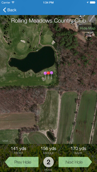 Emulate iPhone app GPS Golf Watch by 60beat using MyAndroid