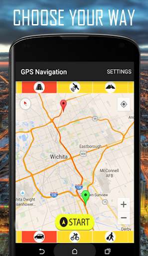 Run android online APK GPS Navigation from MyAndroid or emulate GPS Navigation using MyAndroid