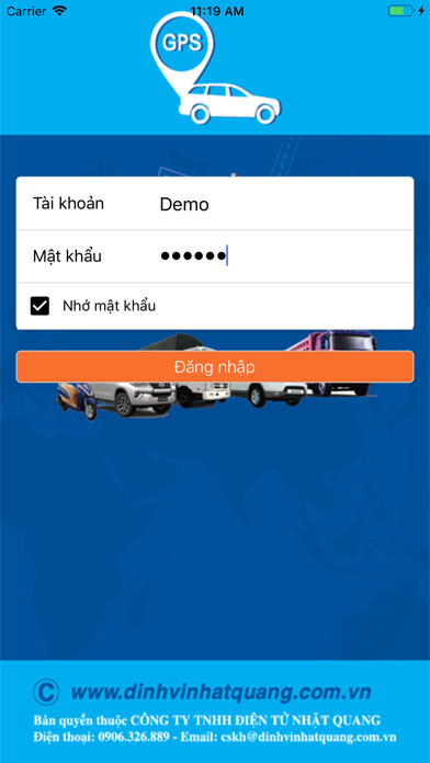 Emulate iPhone app GPS Nhat Quang using MyAndroid