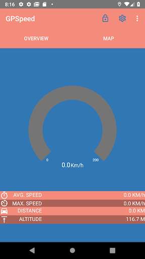 Run android online APK GPSpeed: GPS-Tachometer, Distancemeter, Km/h, Mp/h from MyAndroid or emulate GPSpeed: GPS-Tachometer, Distancemeter, Km/h, Mp/h using MyAndroid