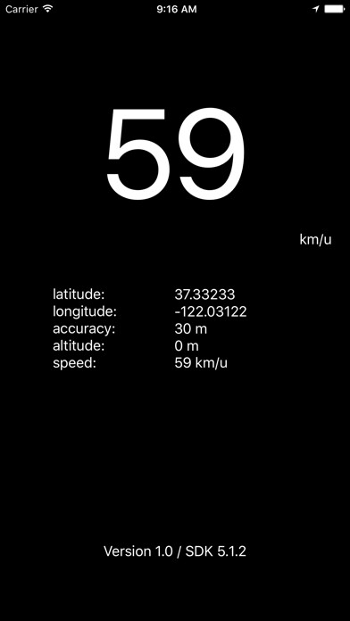 Emulate iPhone app GPSpeed using MyAndroid