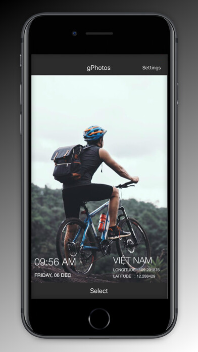 Emulate iPhone app GPS Photos Maker for Instagram using MyAndroid