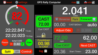 Emulate iPhone app GPS Rally Computer using MyAndroid