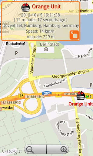 Emulate Android APK GPS-Trace Client