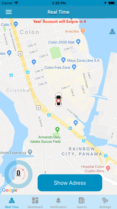 Emulate iPhone app GPS Trackers Ltd using MyAndroid