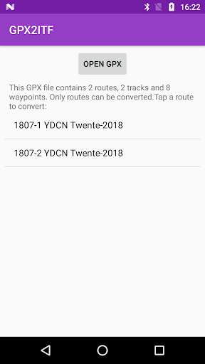 Run android online APK GPX2ITF from MyAndroid or emulate GPX2ITF using MyAndroid