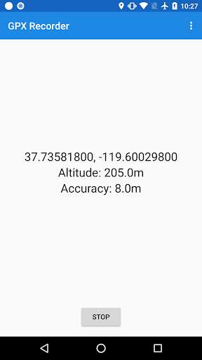 Emulate Android APK GPX Recorder