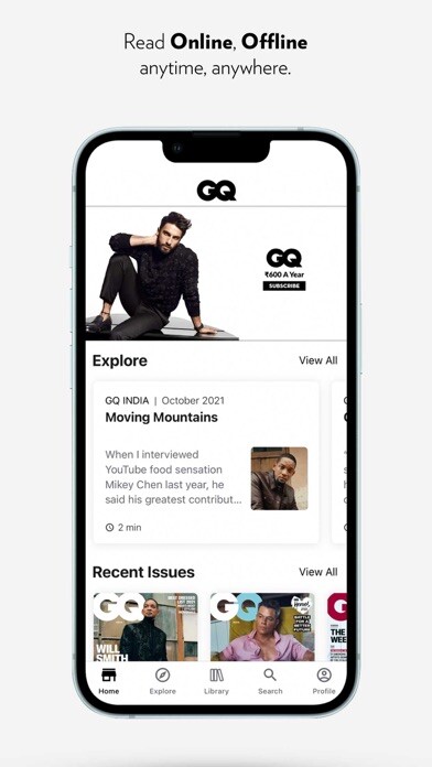 Emulate iPhone app GQ India Digital using MyAndroid