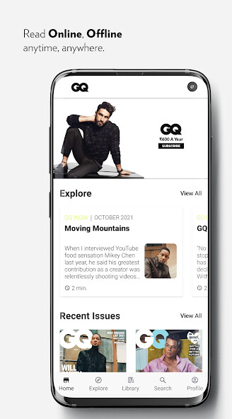 Run android online APK GQ India from MyAndroid or emulate GQ India using MyAndroid