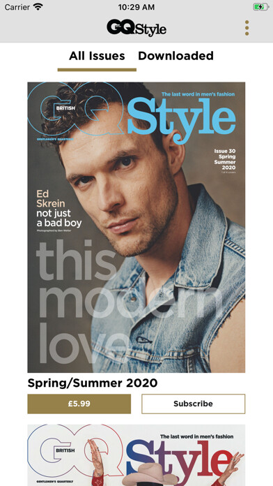 Emulate iPhone app GQ Style (UK) using MyAndroid