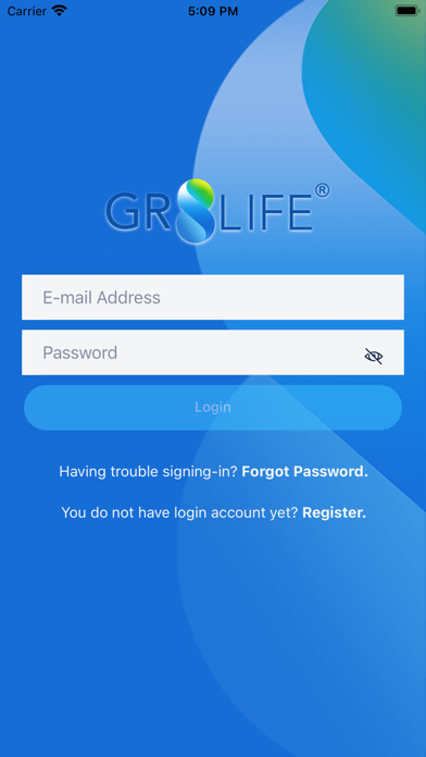 Emulate iPhone app Gr8Life International Corp. using MyAndroid