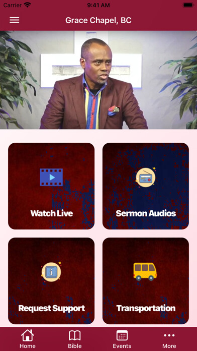Emulate iPhone app Grace Chapel BC using MyAndroid Emulate iPhone app Grace Chapel BC using MyAndroid