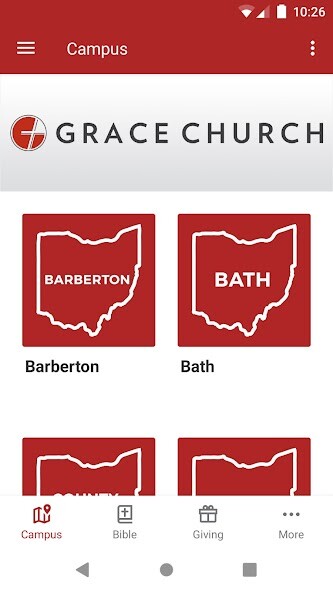 Emulate iPhone app Grace Church 30 in 30 using MyAndroid